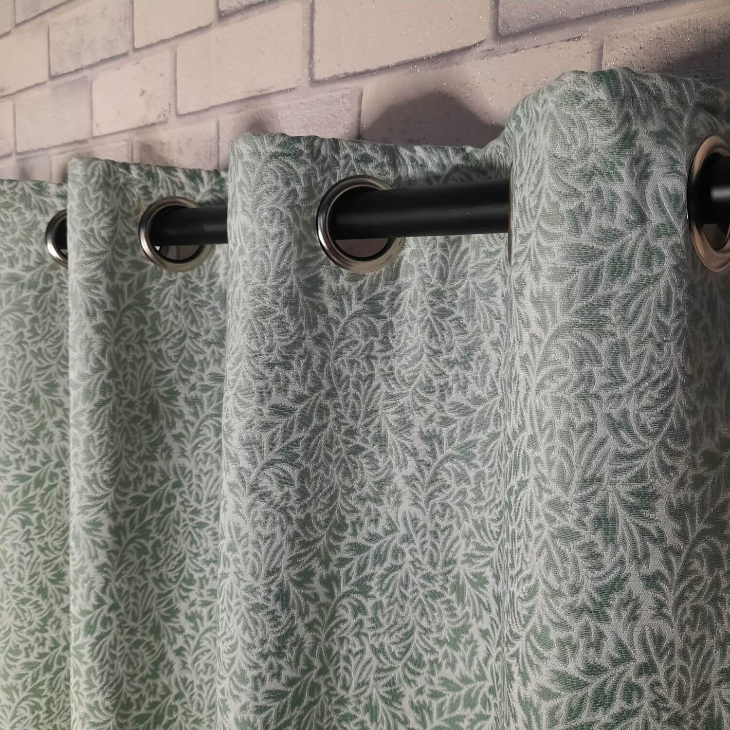 The Home Collection Acanthus Eyelit Curtains - 90x90&