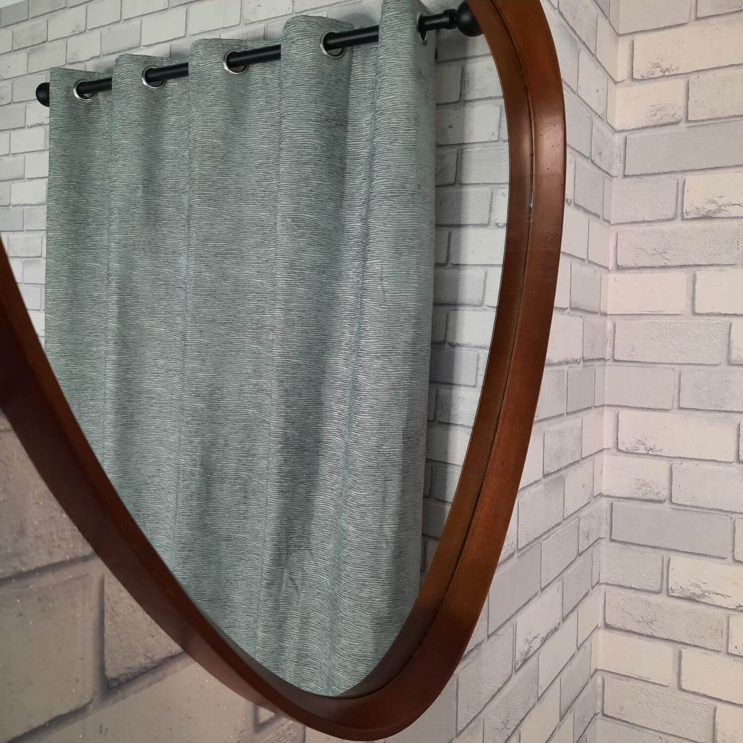 The Home Collection Bamboo Eyelit Readymade Curtains - 66x72&
