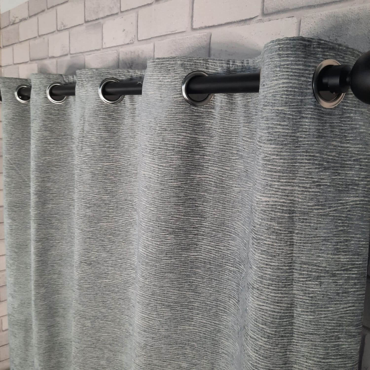 The Home Collection Bamboo Eyelit Readymade Curtains - 66x72&