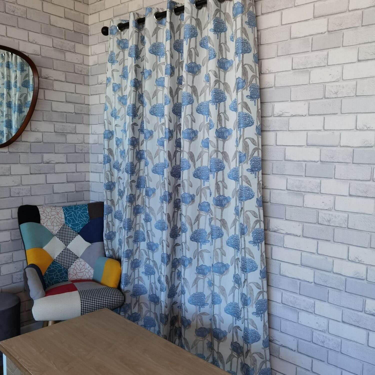 The Home Collection Floriana Curtains - Marine 1 Shaws Department Stores