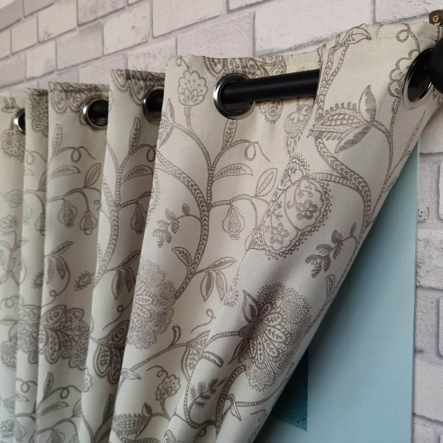 The Home Collection Kew Eyelit Readymade Curtains - 90x90&