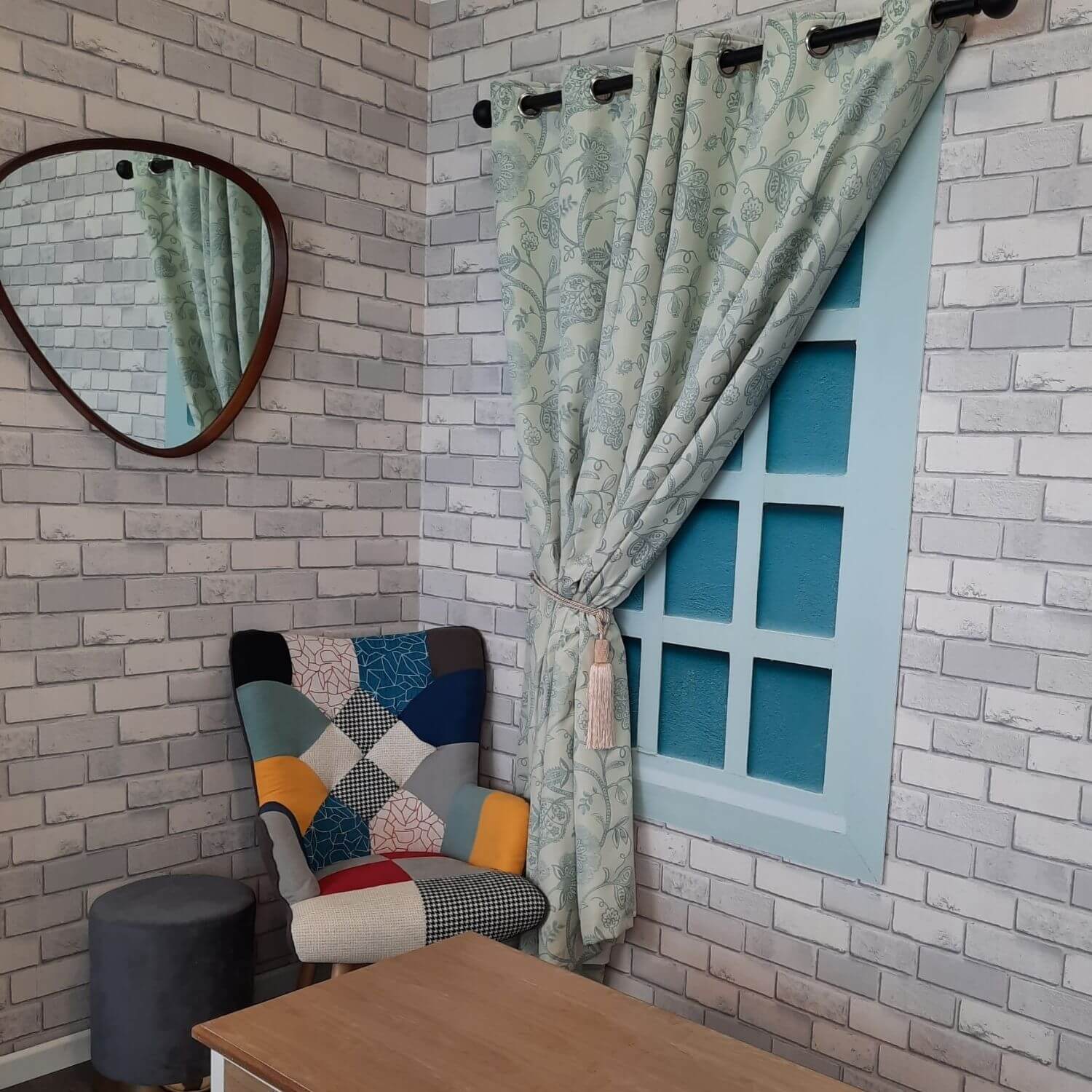 The Home Kew Eyelit Readymade Curtains - 90x90&