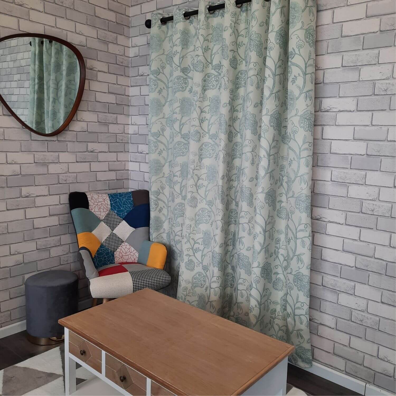 The Home Kew Eyelit Readymade Curtains - 90x90&