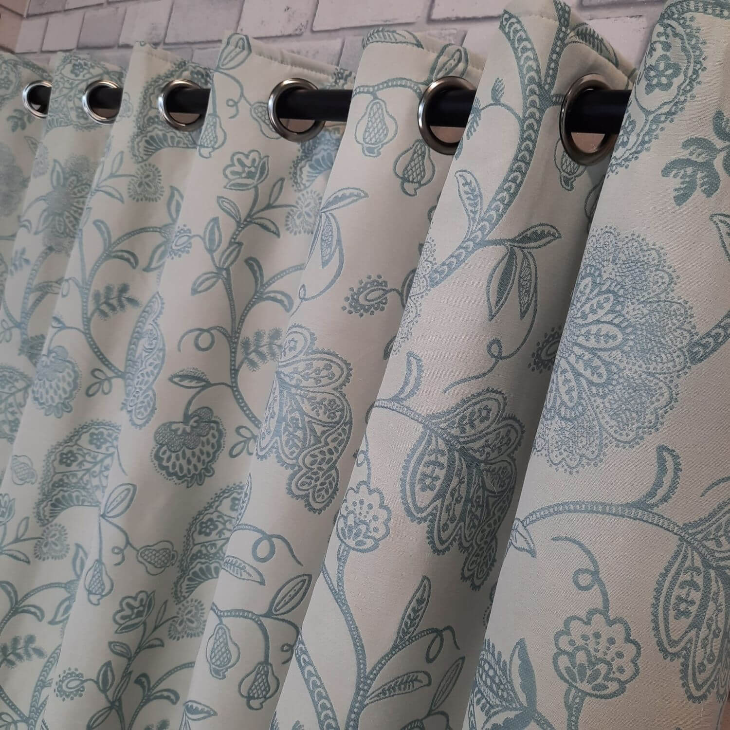 The Home Kew Eyelit Readymade Curtains - 90x90&