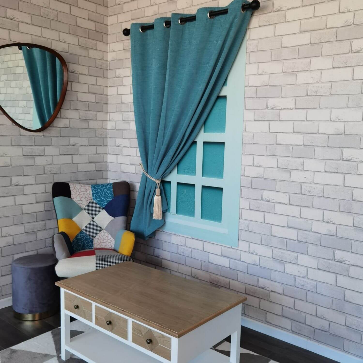 The Home Collection Olga Curtains - Teal 2 Shaws Department Stores