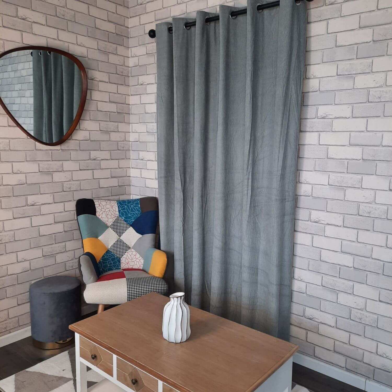 The Home Collection Ribbed Chenille Curtains - 90x90&