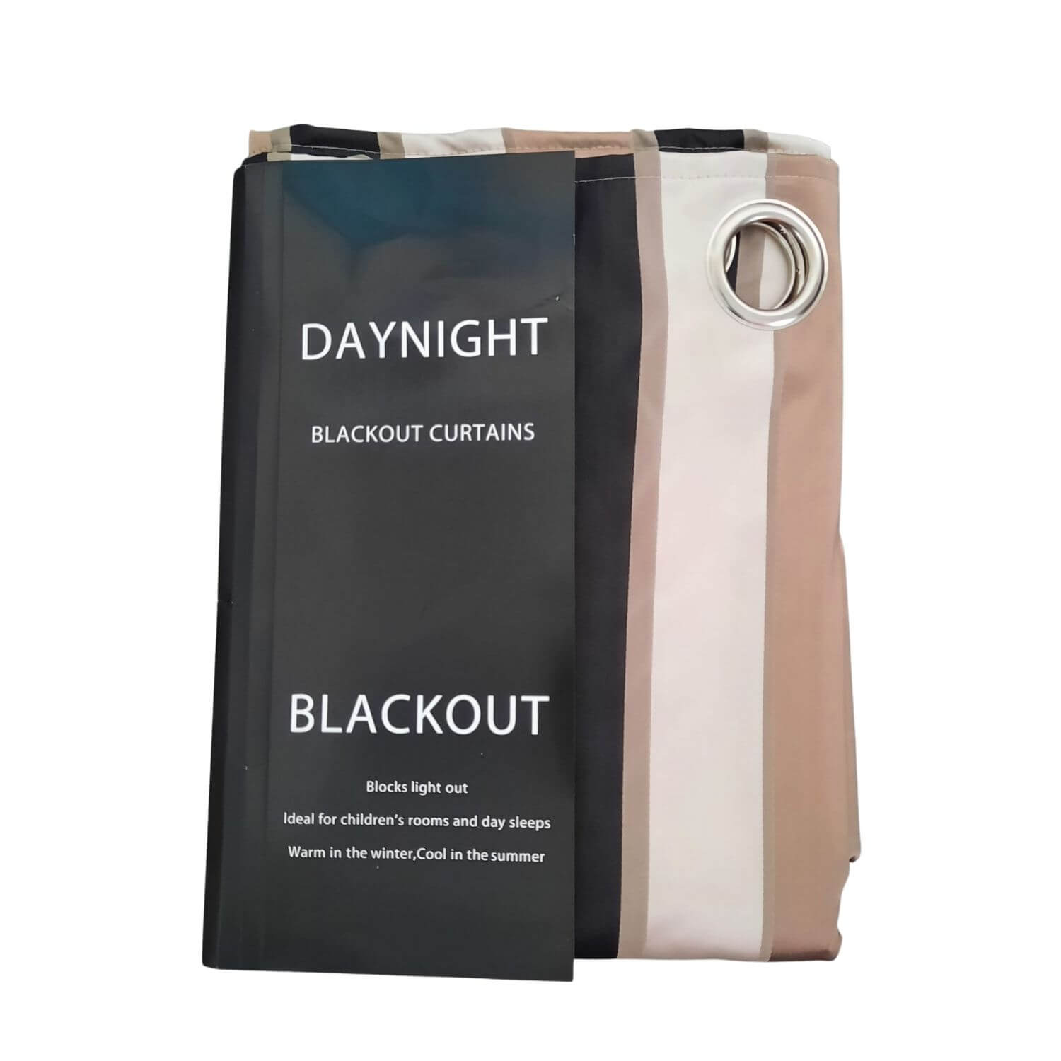 The Home Collection Satin Stripe Curtains - 90x90&