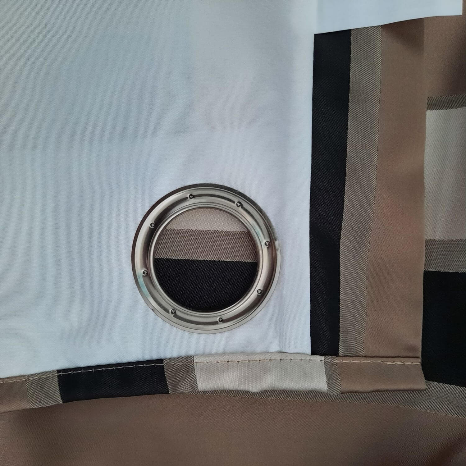 The Home Collection Satin Stripe Curtains - 90x90&