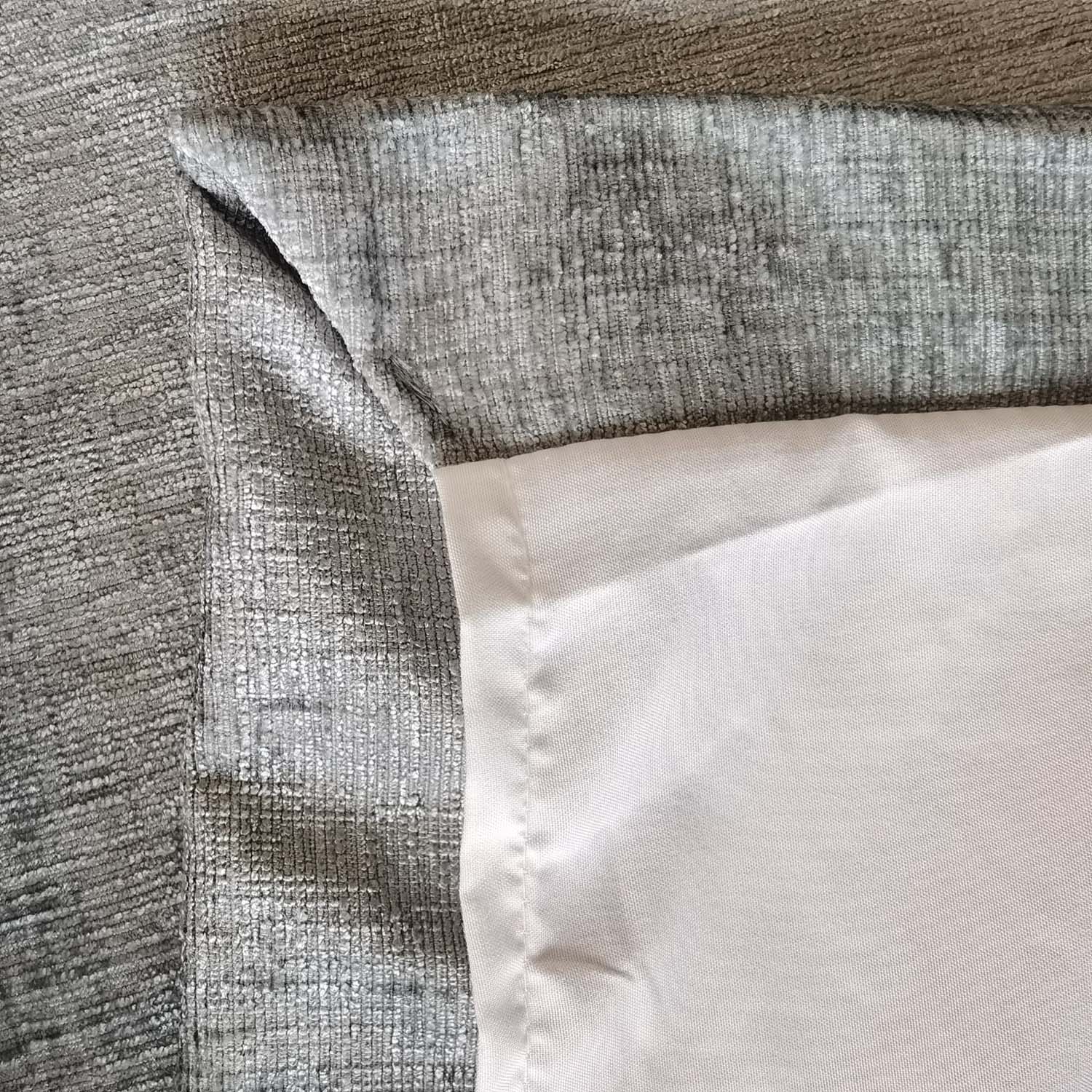 The Home Collection Chenille Eyelet Readymade Curtains - Silver 6 Shaws Department Stores