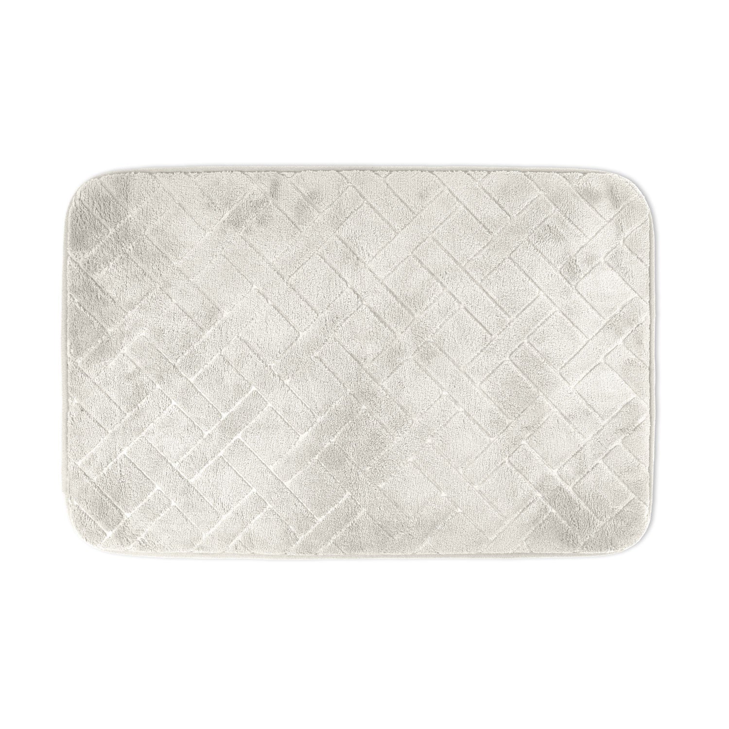 Emma Barclay Matrix Embossed Foam Bath Mat - Natural 1 Shaws Department Stores
