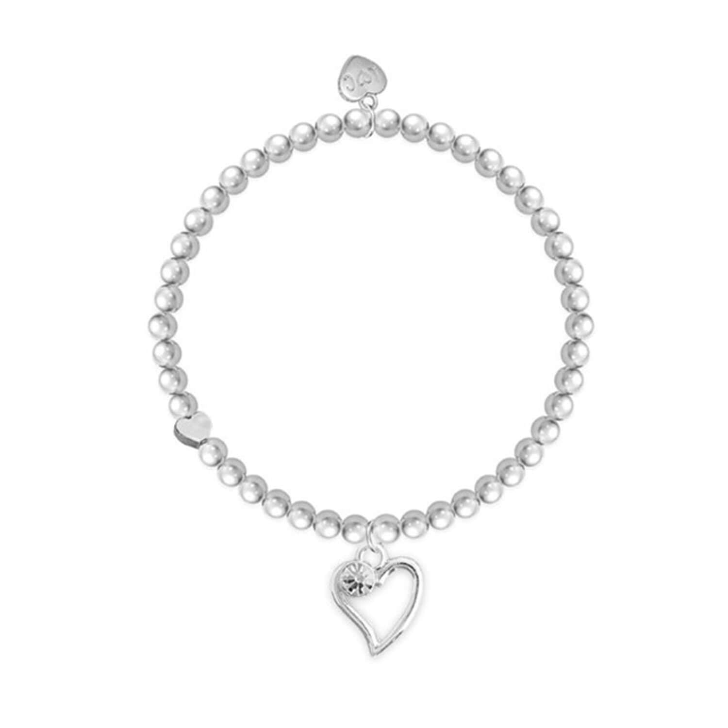 Life Charms Fabulous Friend Heart Bracelet - Silver 1 Shaws Department Stores