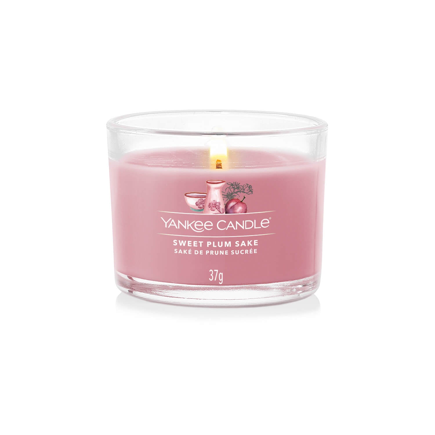Yankee Candle Sweet Plum Sake - 3 pack votive set 3 Shaws Department Stores