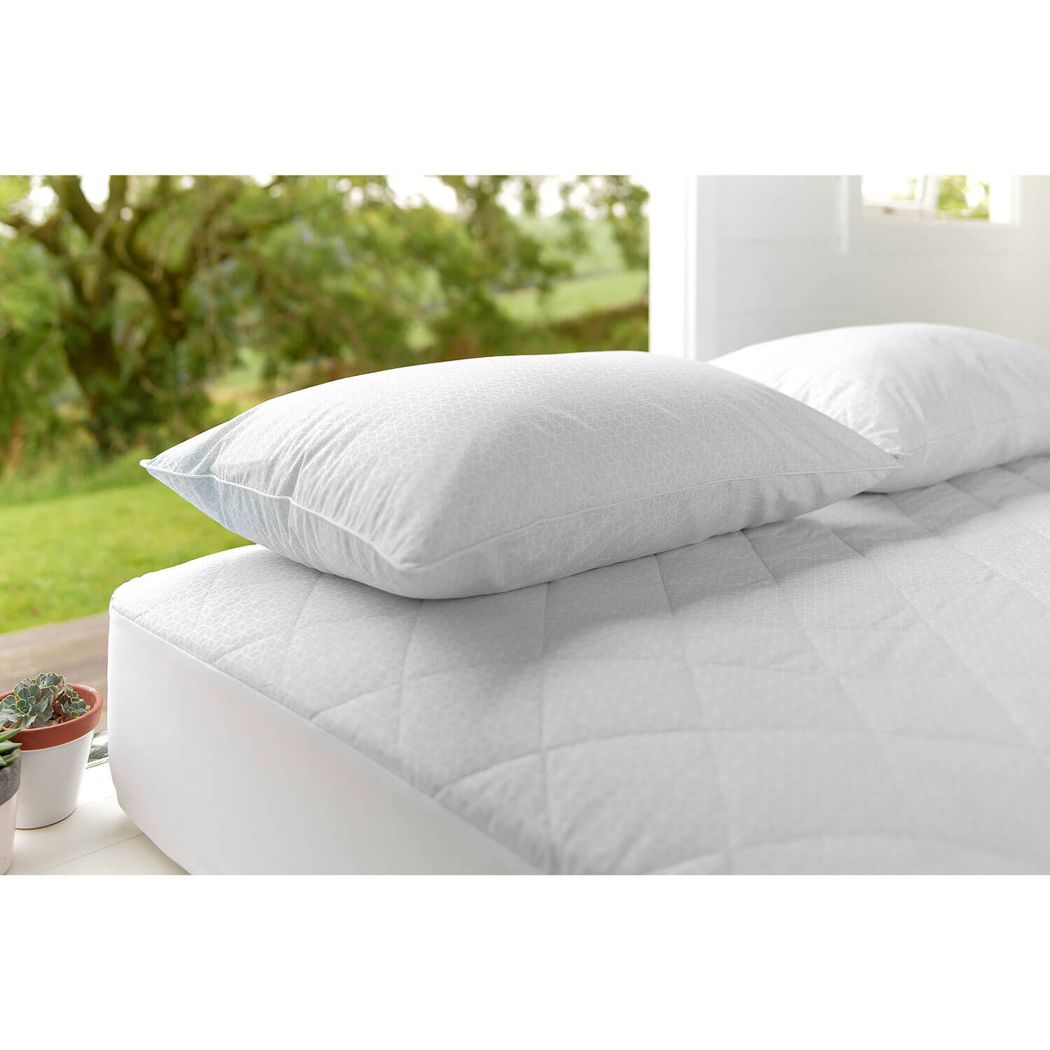 The Fine Bedding Company Smart Temperature Pillow Protector 2 Shaws Department Stores