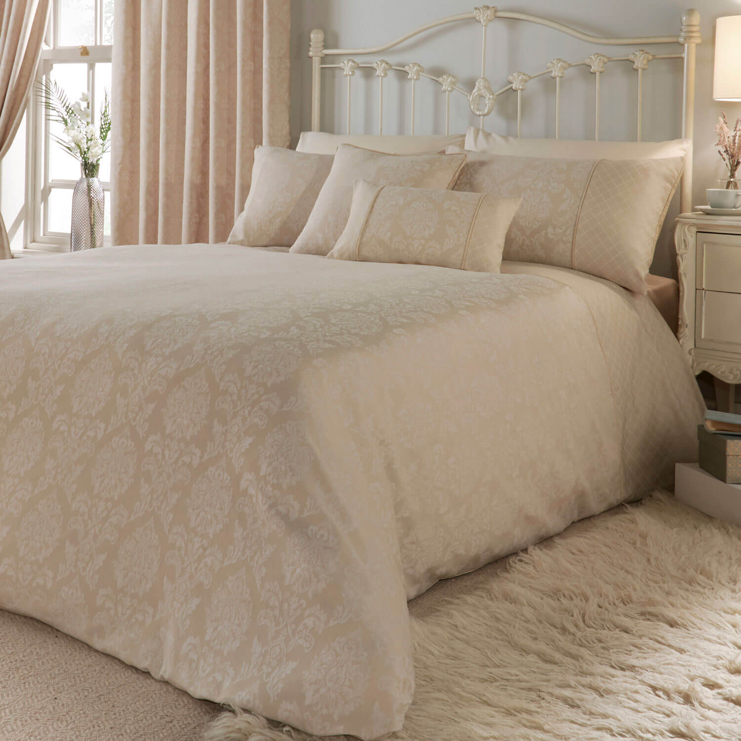 The Home Collection Florence Duvet Cover Set - Natural 1 Shaws Department Stores