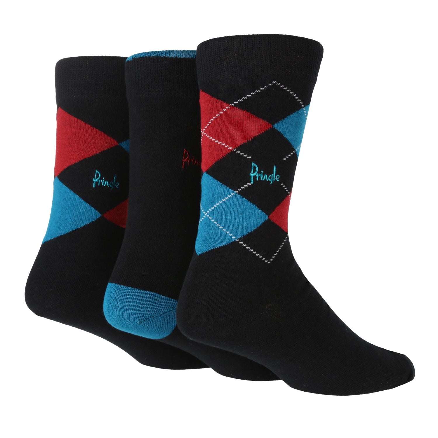 Pringle Waverly 3 Pack Boxed Socks - Black 3 Shaws Department Stores