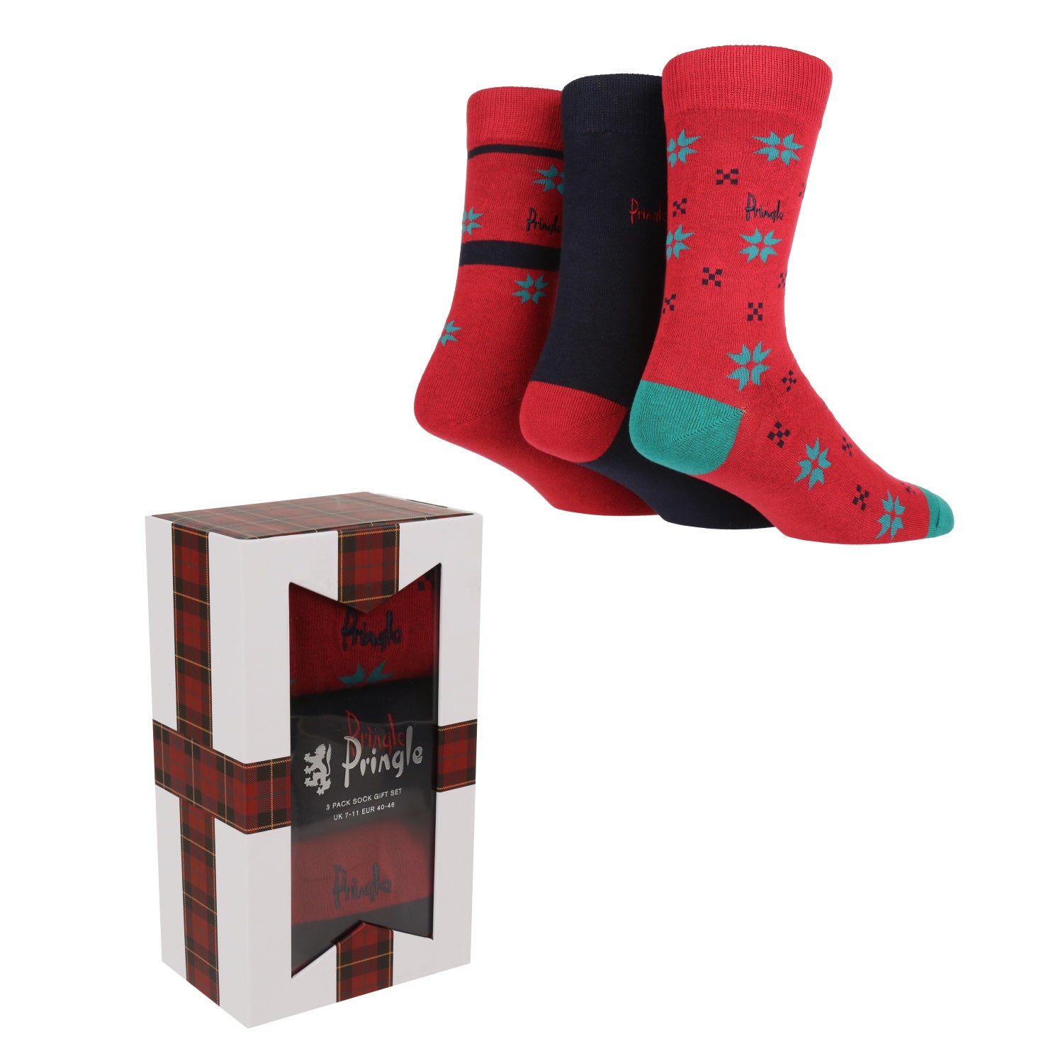 Pringle Boxed Socks - Red 1 Shaws Department Stores