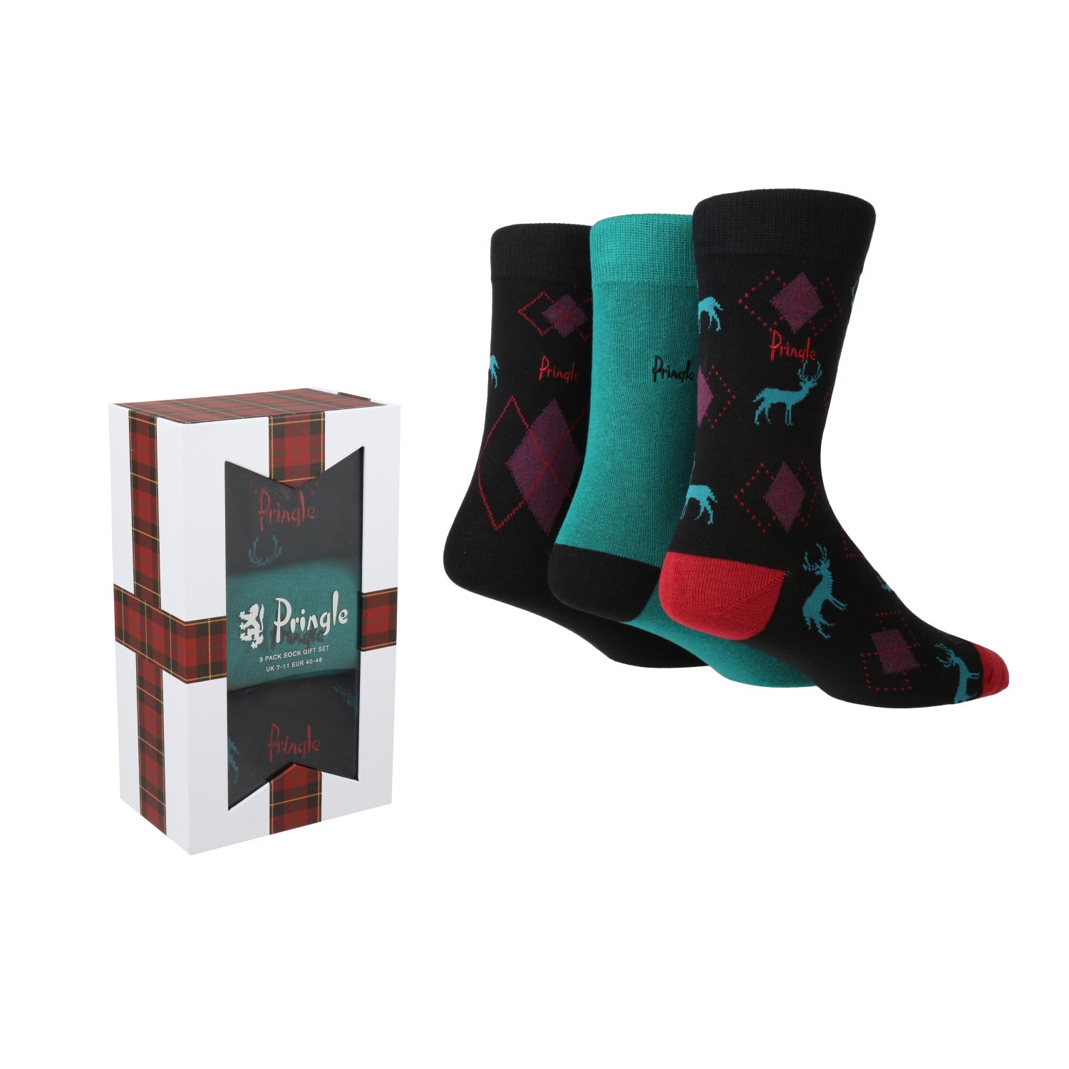 Pringle Boxed Socks - Navy 1 Shaws Department Stores
