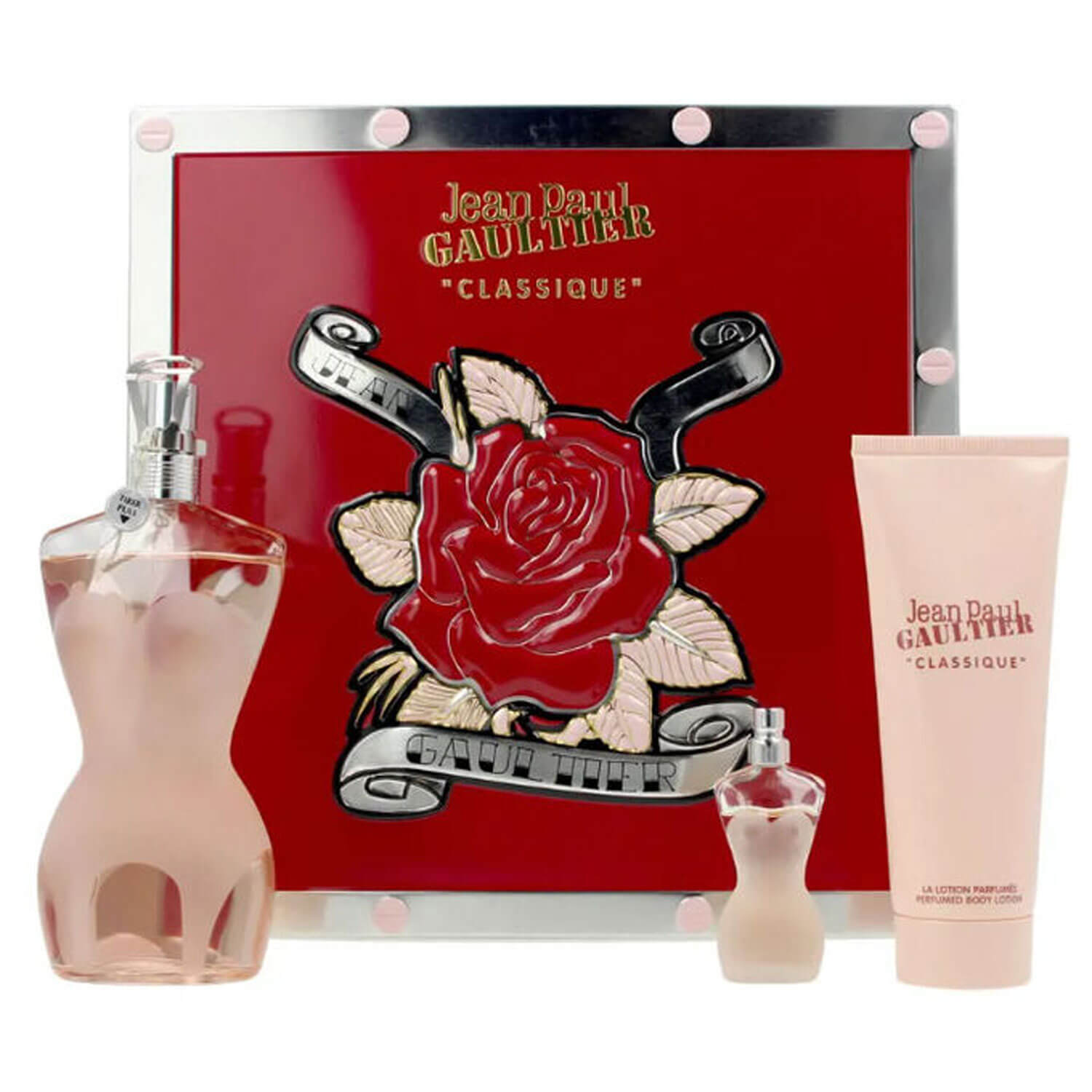 Jean Paul Gaultier Classique Eau De Toilette 100ml 3 piece Gift Set 1 Shaws Department Stores