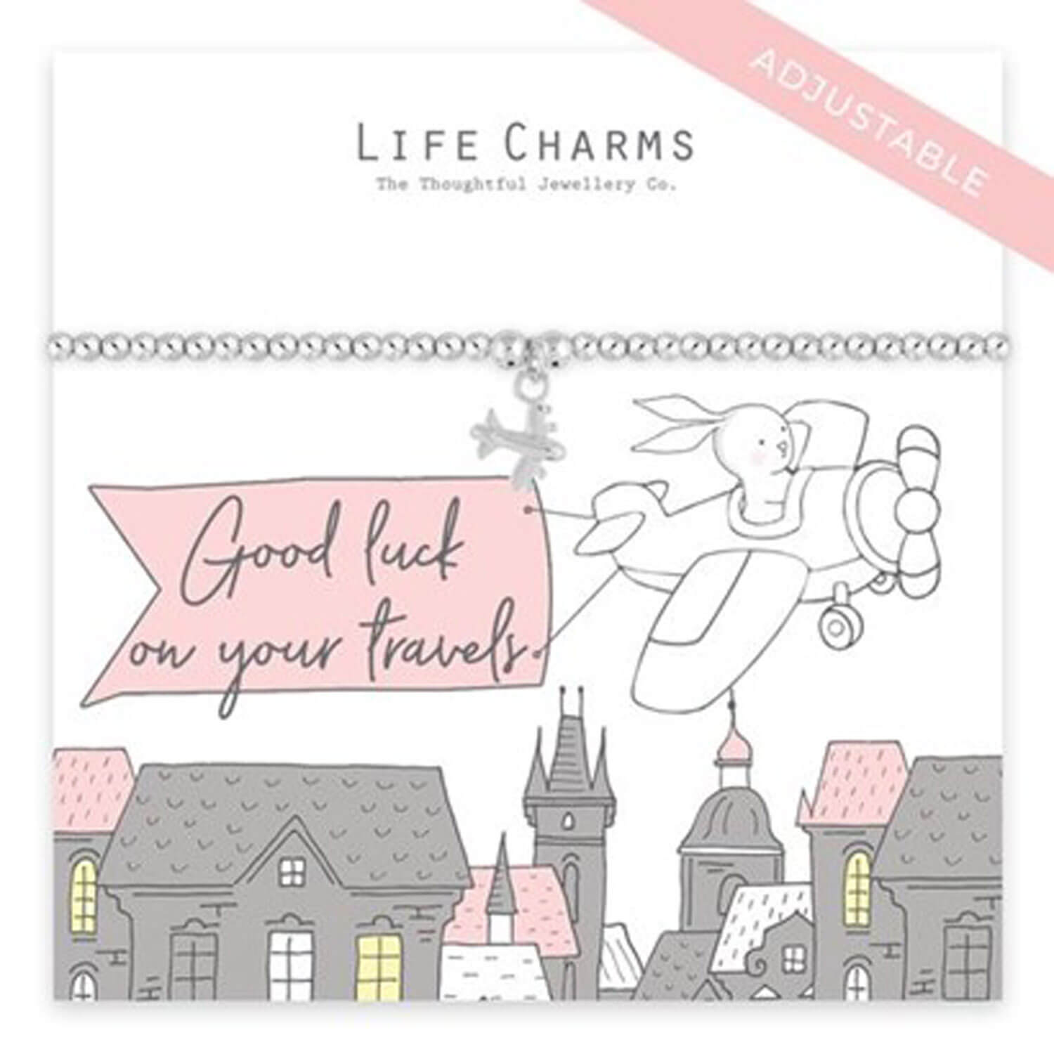 Life Charms Good Luck - Travels - Silver 2 Shaws Department Stores