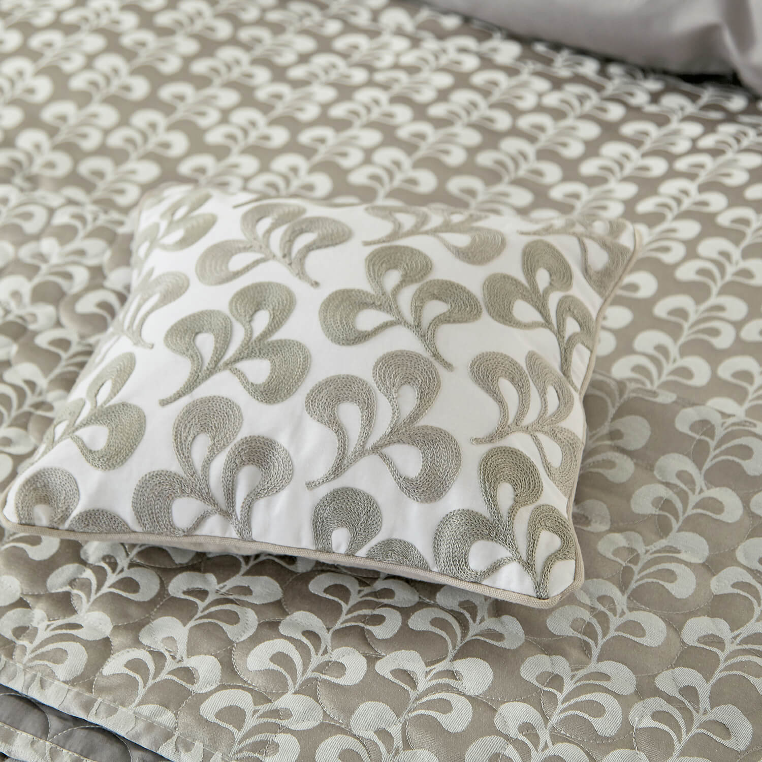 Helena Springfield Mikkel Cushion 30cm x 30cm - Mushroom 3 Shaws Department Stores