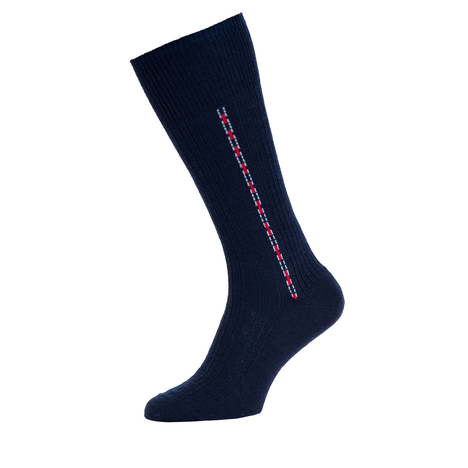 Hj Hall Fancy Half Hose Socks - Navy 1 Shaws Department Stores
