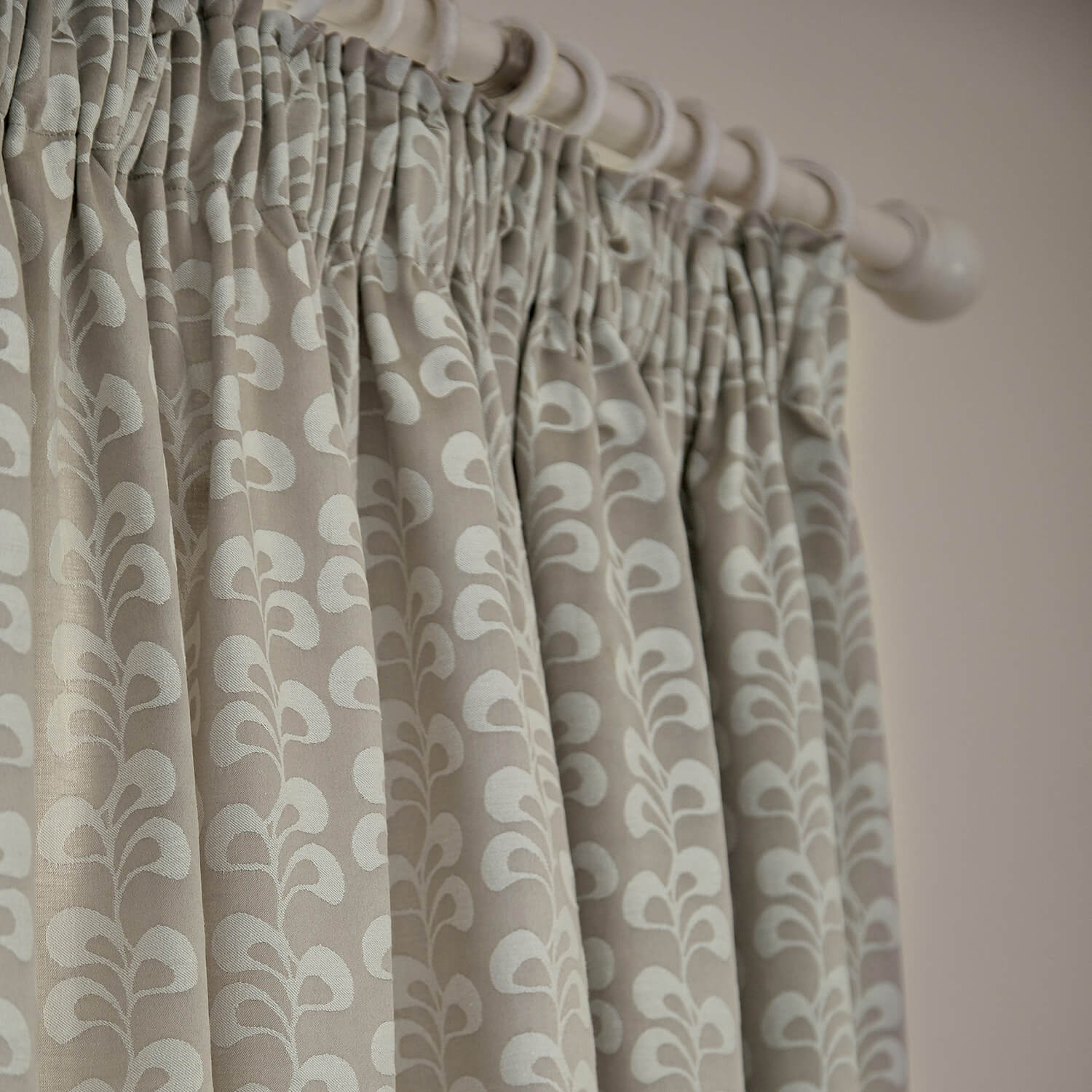 Helena Springfield Mikkel Readymade Curtains 66" x 72" - Mushroom 1 Shaws Department Stores