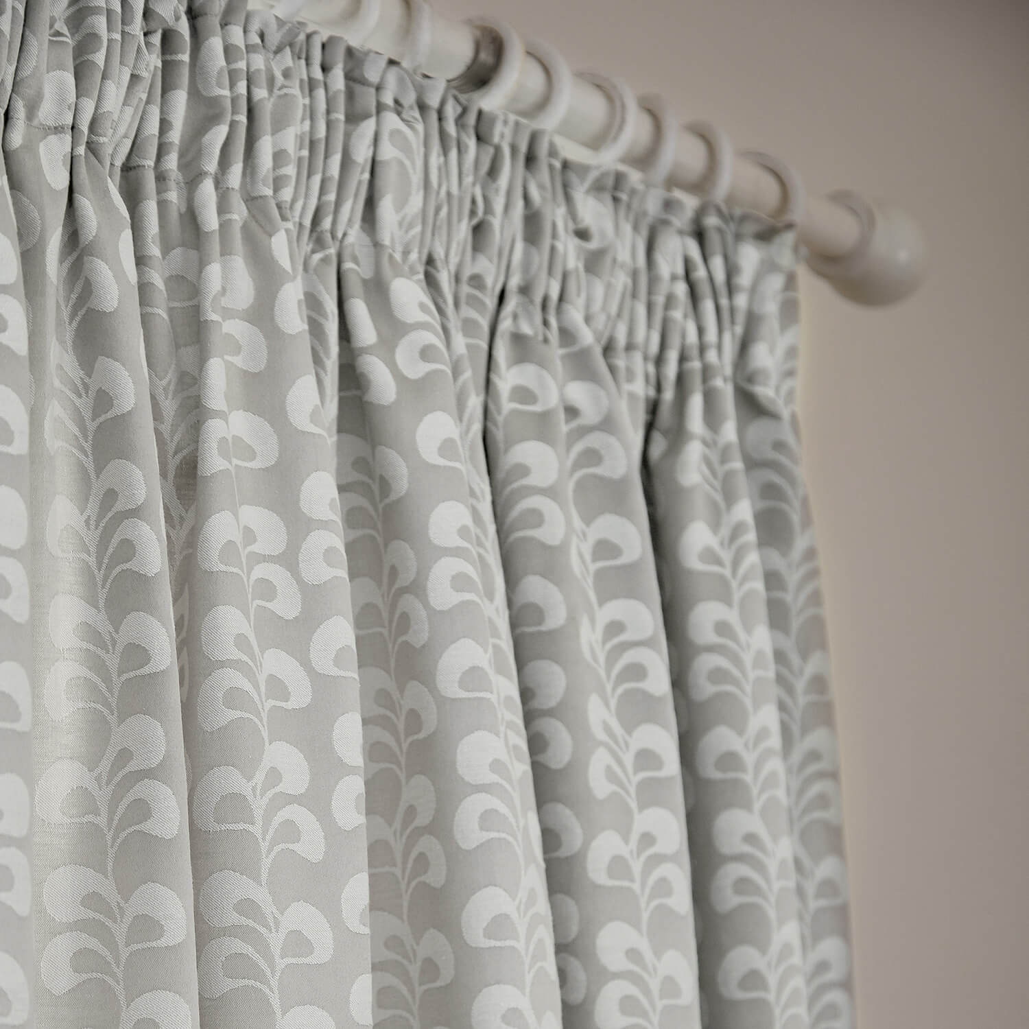 Helena Springfield Mikkel Readymade Curtains 66" x 72" - Silver 1 Shaws Department Stores