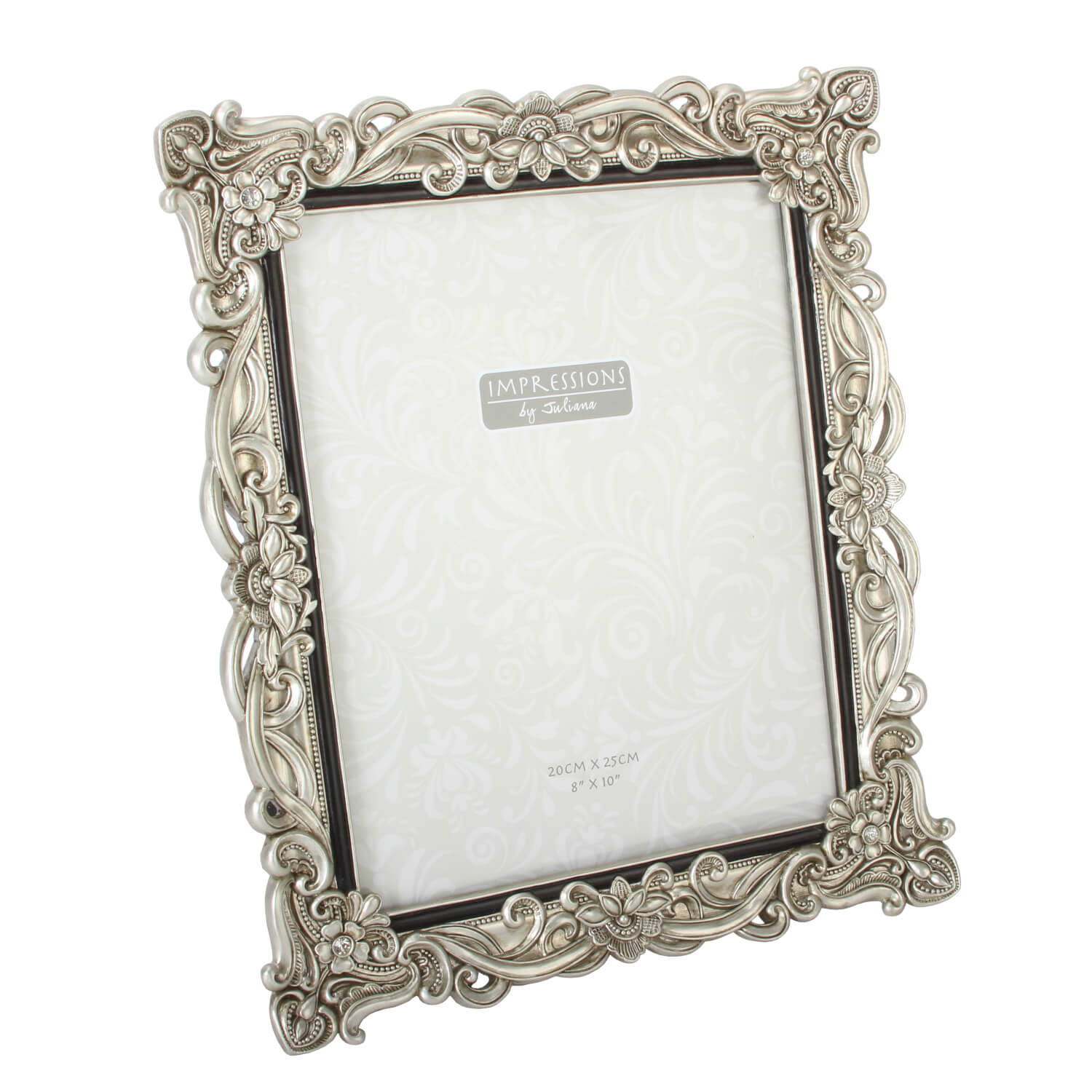 Impressions Photo Frame 8" x 10" - Antique Silver 1 Shaws Department Stores