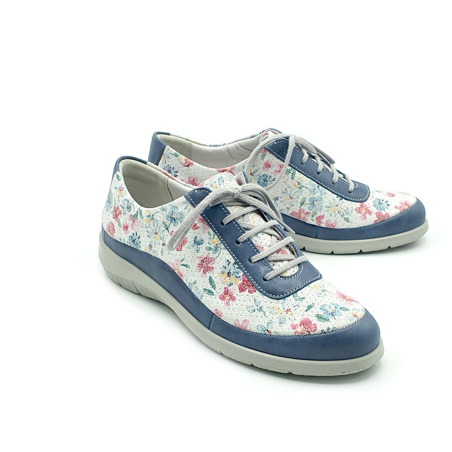 Suave footwear Juno Trainer - Blue 1 Shaws Department Stores