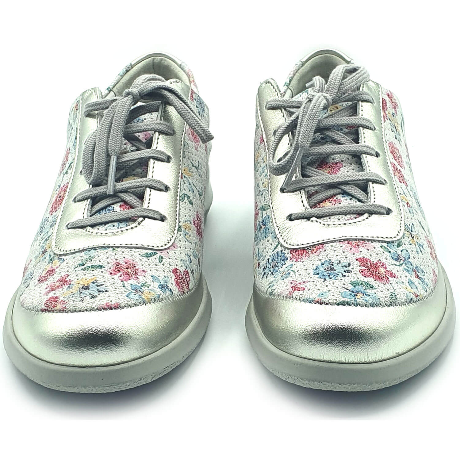 Suave footwear Juno Trainer - Silver 2 Shaws Department Stores