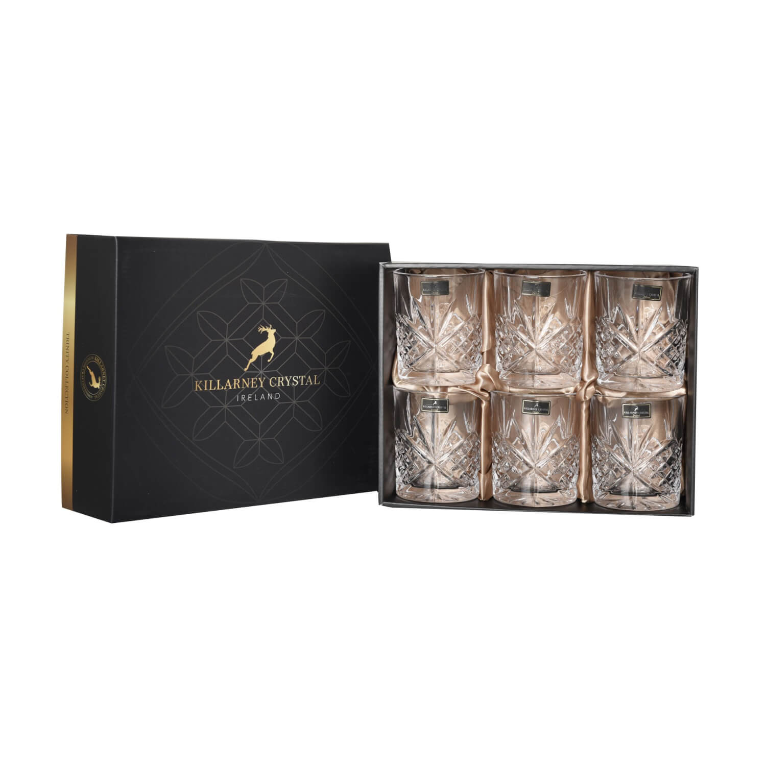 Killarney Crystal Derrynane Set of 6 Whiskey Glasses 1 Shaws Department Stores
