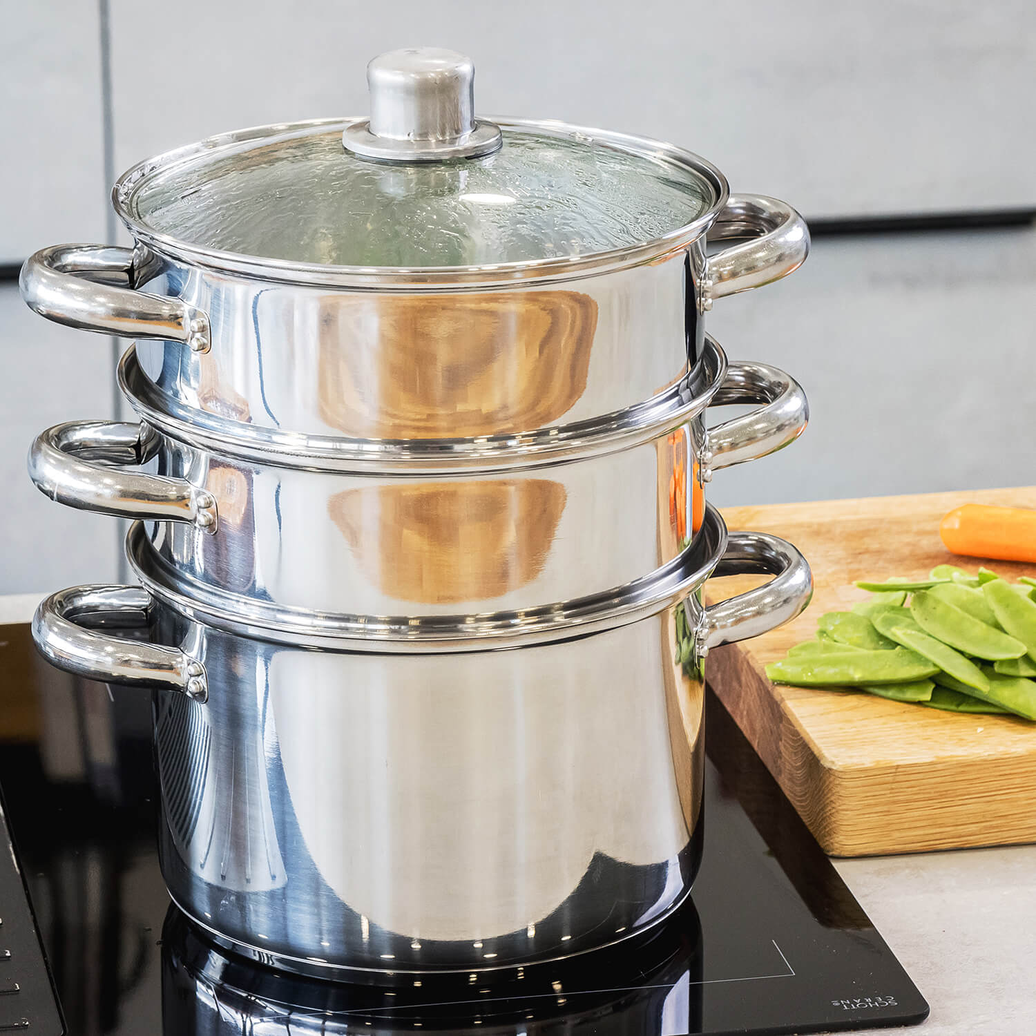 Kitchencraft 3-Tier Steamer - 22cm 11 Shaws Department Stores