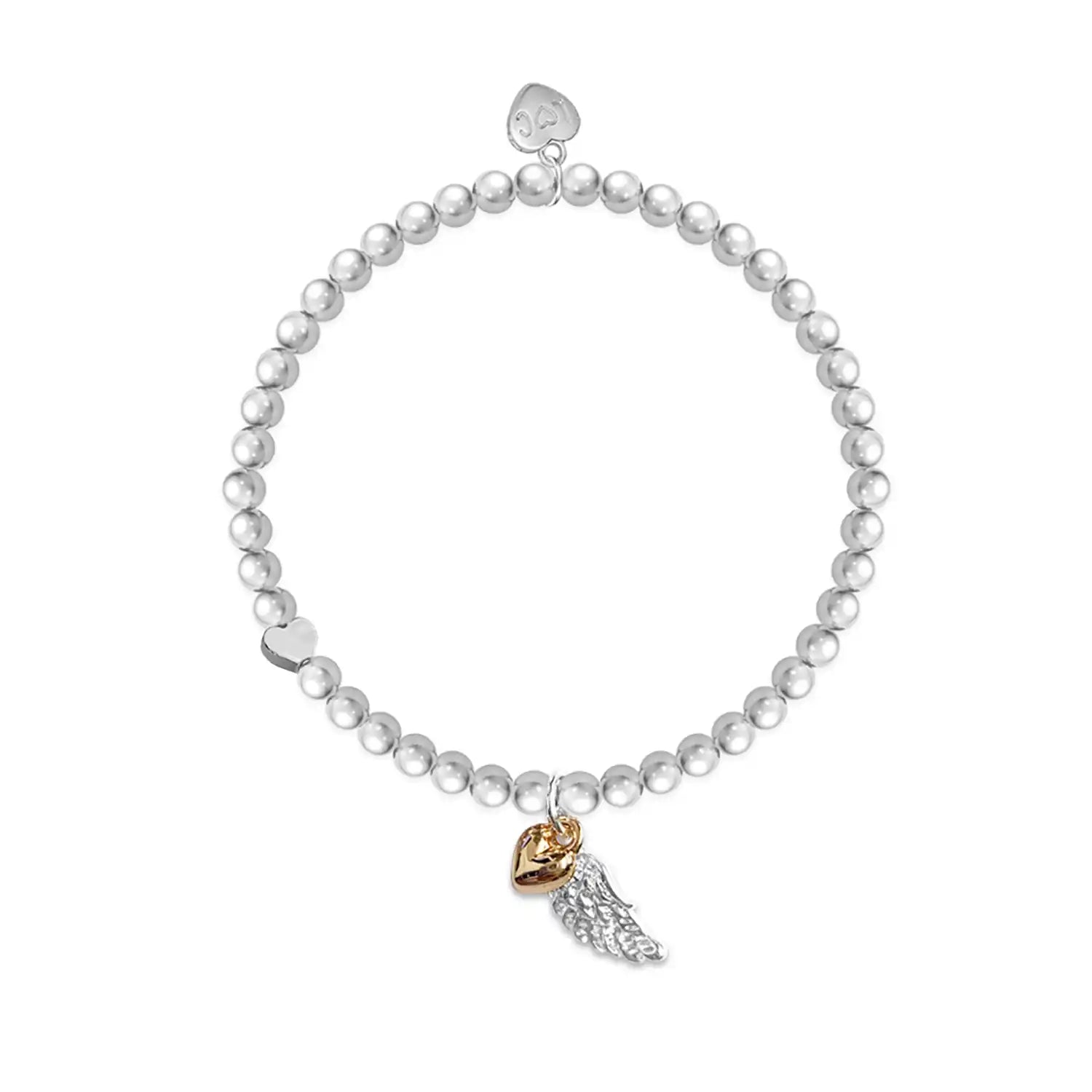 Silver guardian angel bracelet discount