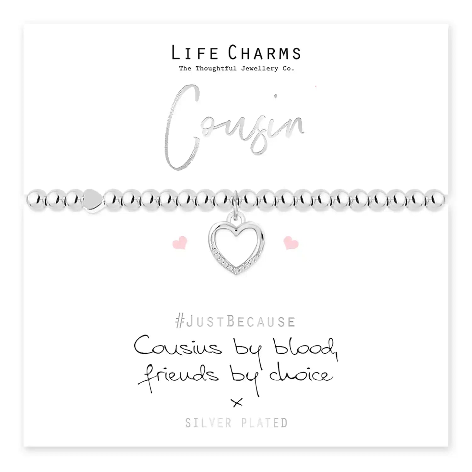 Life Charms Cousin Bracelet - Silver 2 Shaws Department Stores