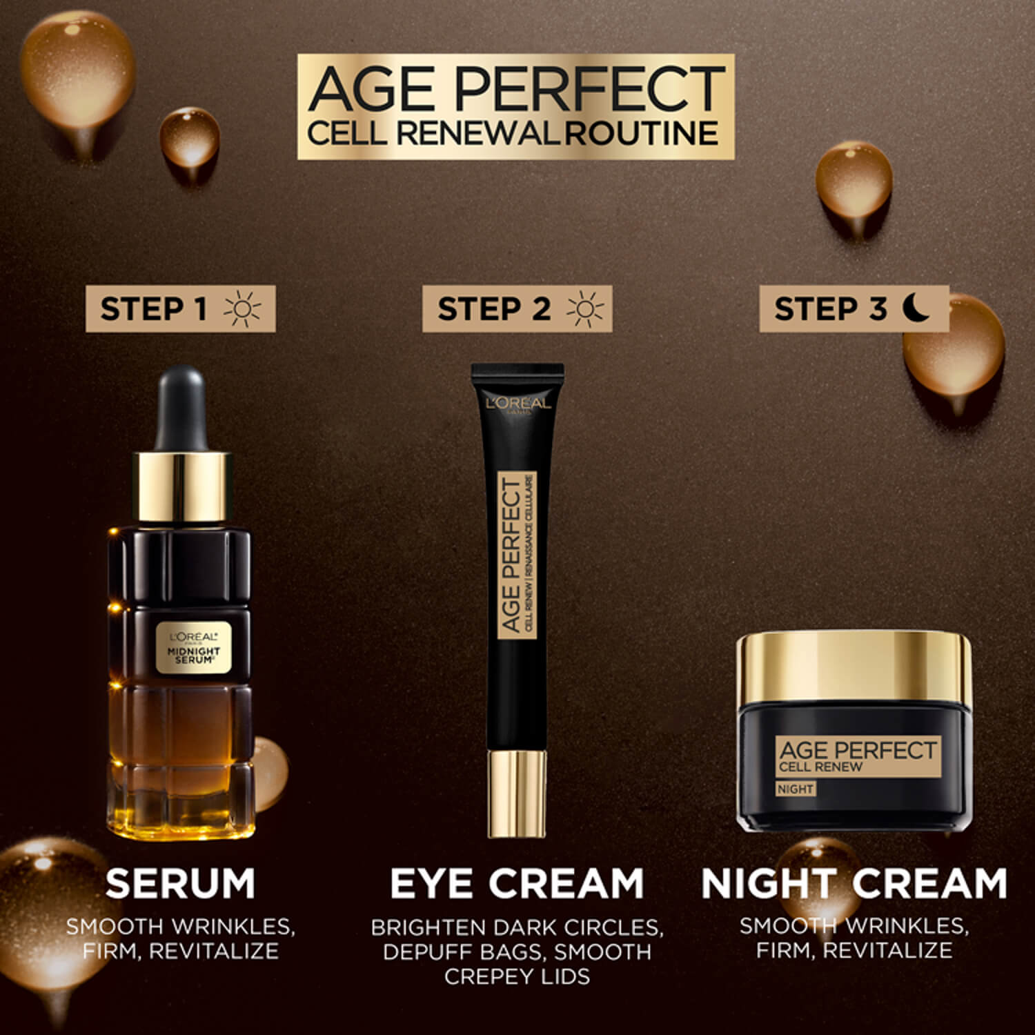 L’ Oréal Age Perfect Midnight Serum Cell Renew - 30ml 3 Shaws Department Stores