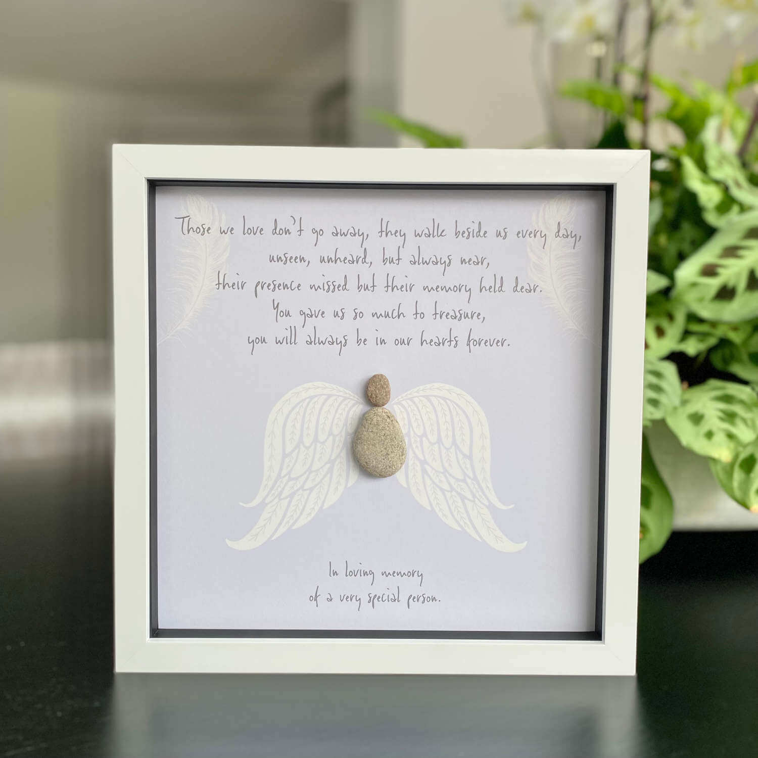 La De Da Pebble Picture In Loving Memory - 27.5cm - Grey 1 Shaws Department Stores