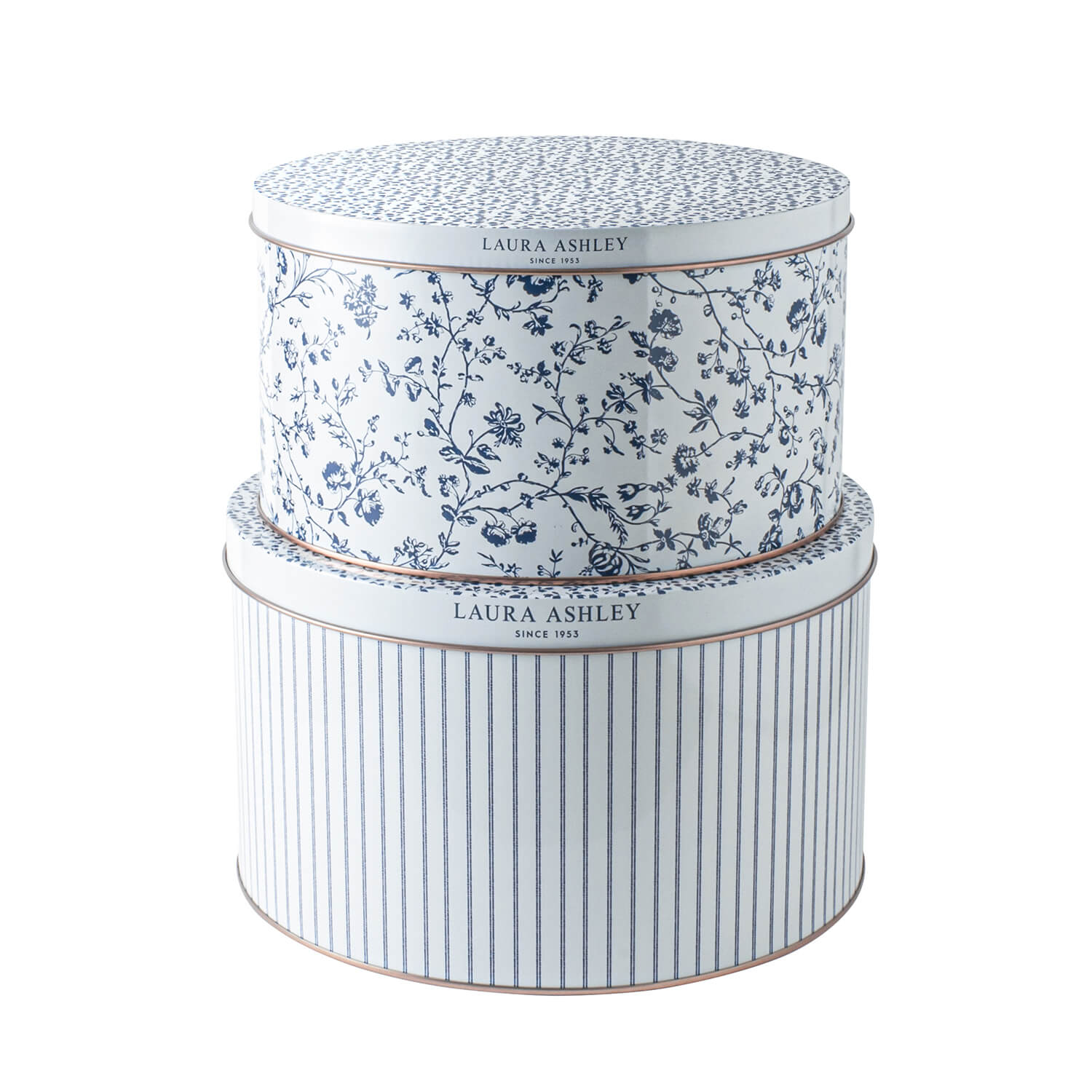 Laura Ashley Blueprint Collectables Set of 2 Tin Jars 2 Shaws Department Stores