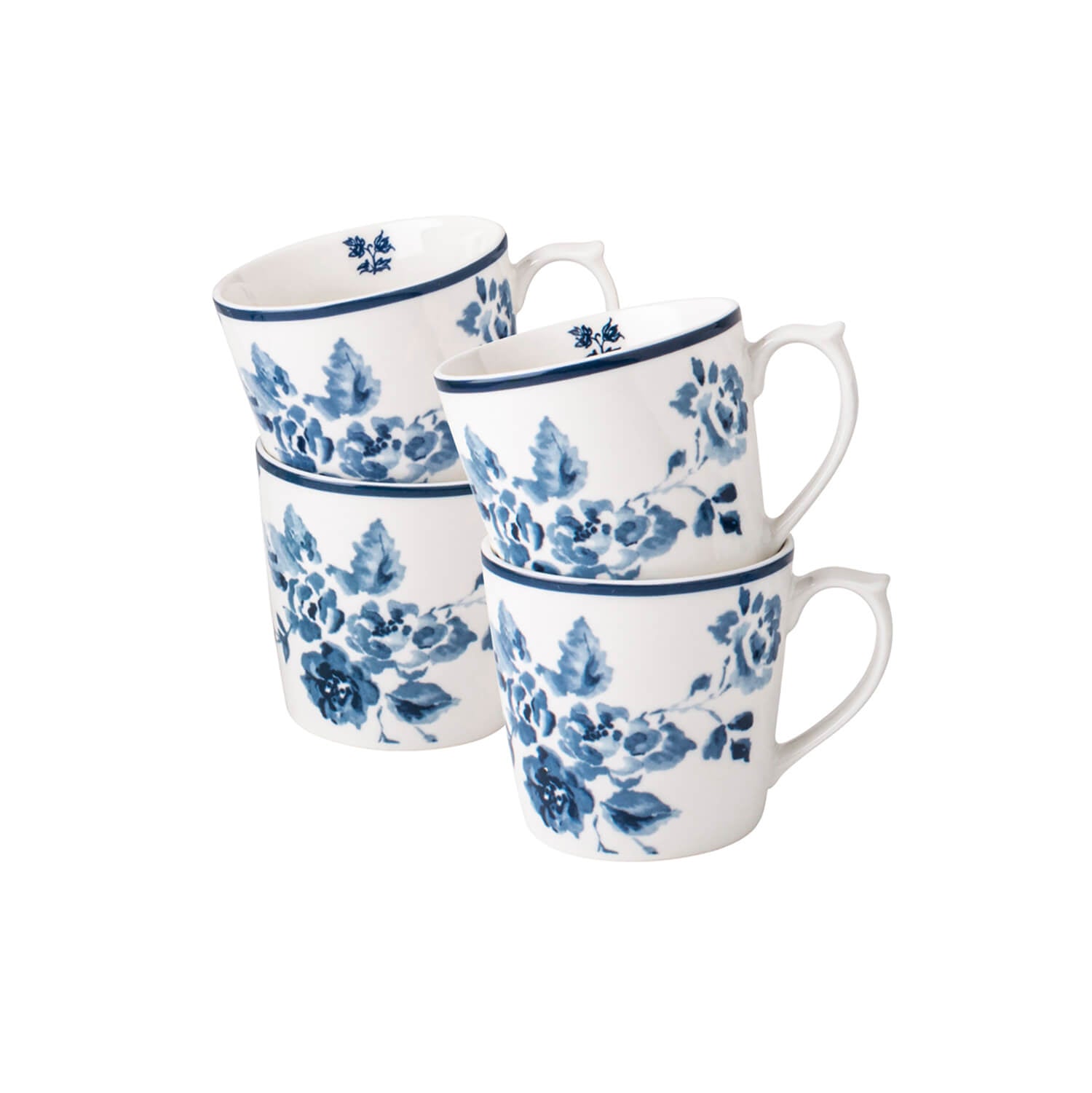 Laura Ashley Blueprint Collectables Set of 4 Mugs - 30cl 3 Shaws Department Stores