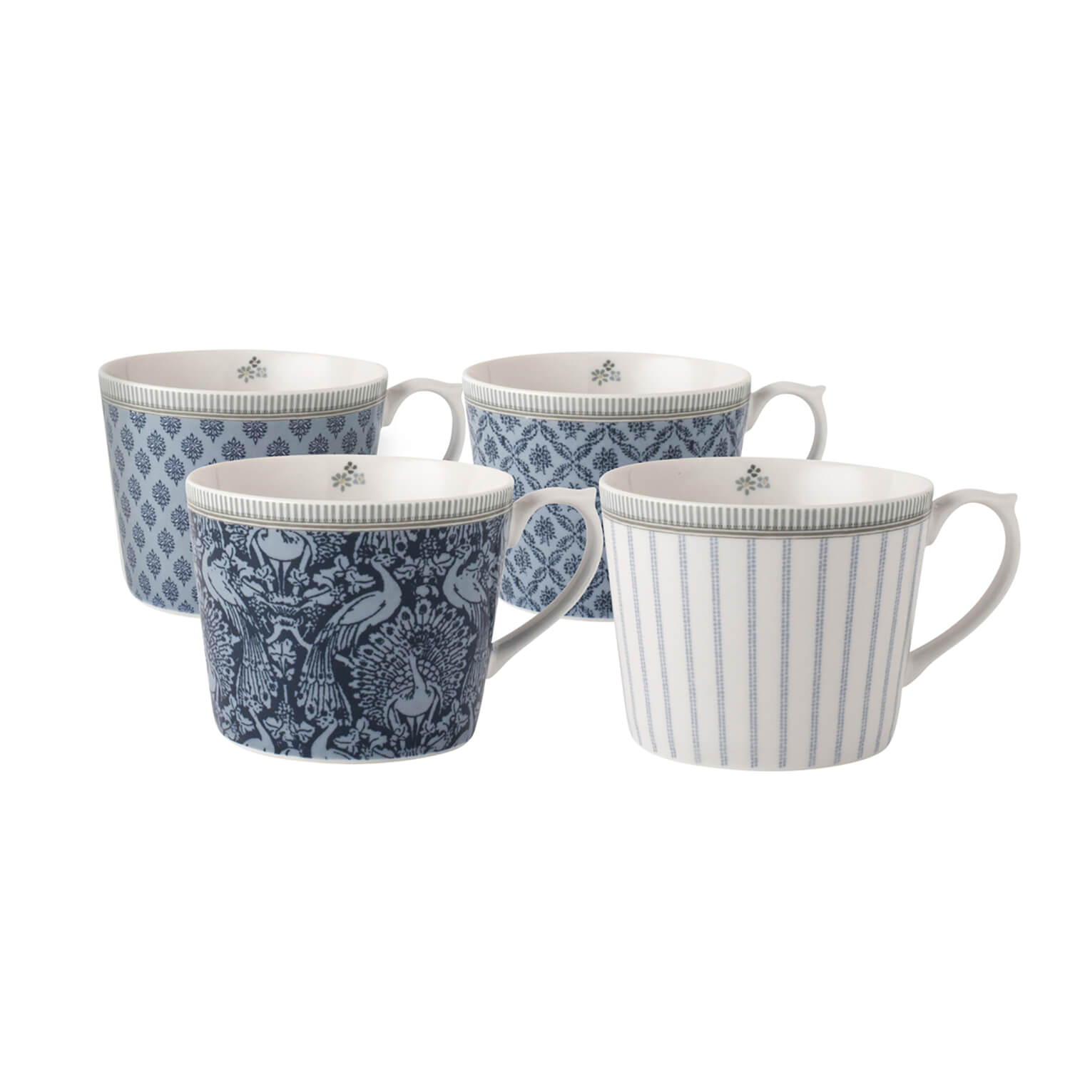 Laura Ashley Blueprint Collectables Set of 4 Mugs - 30cl - Multi 2 Shaws Department Stores