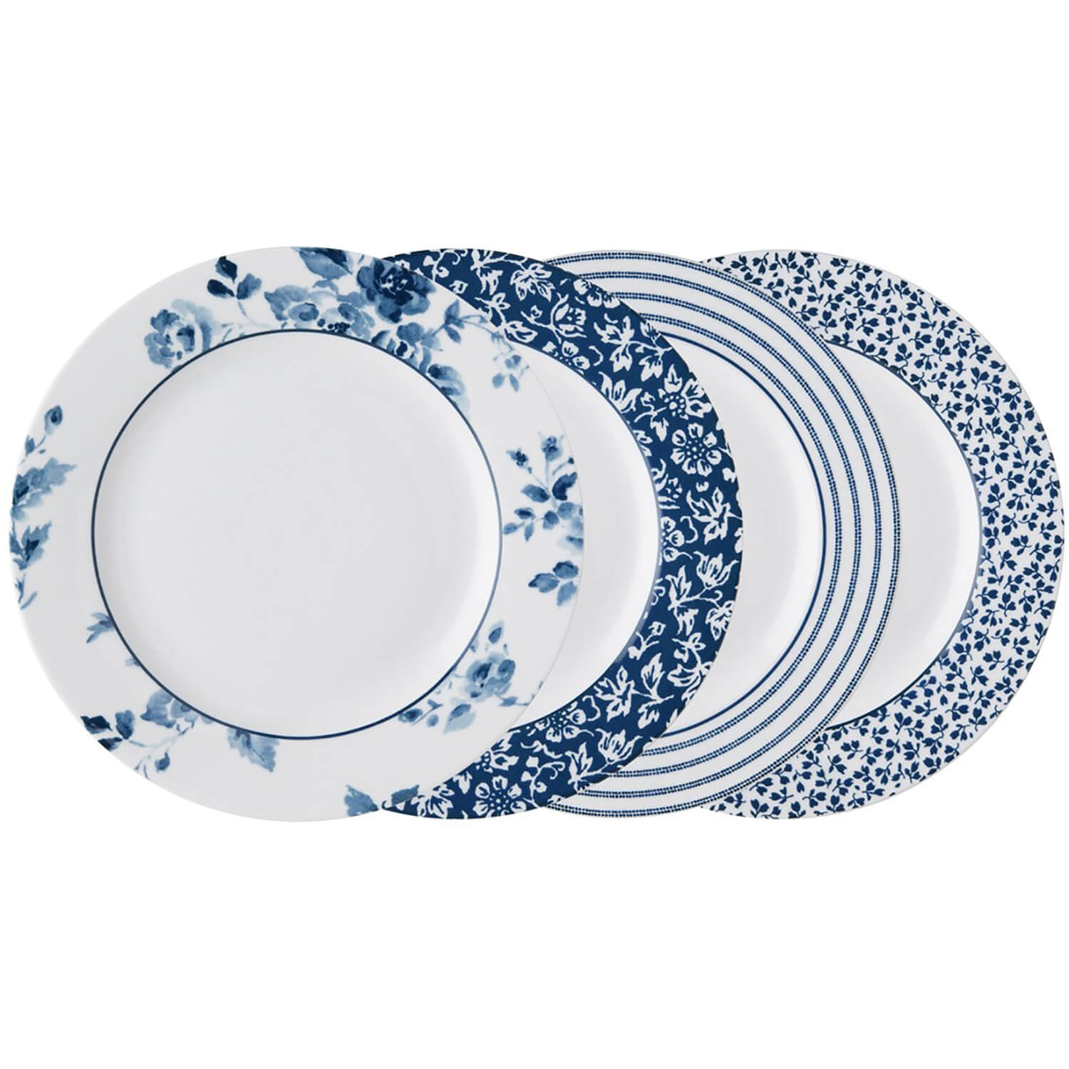 Laura Ashley Blueprint Collectables Set of 4 Plates - Multi 1 Shaws Department Stores