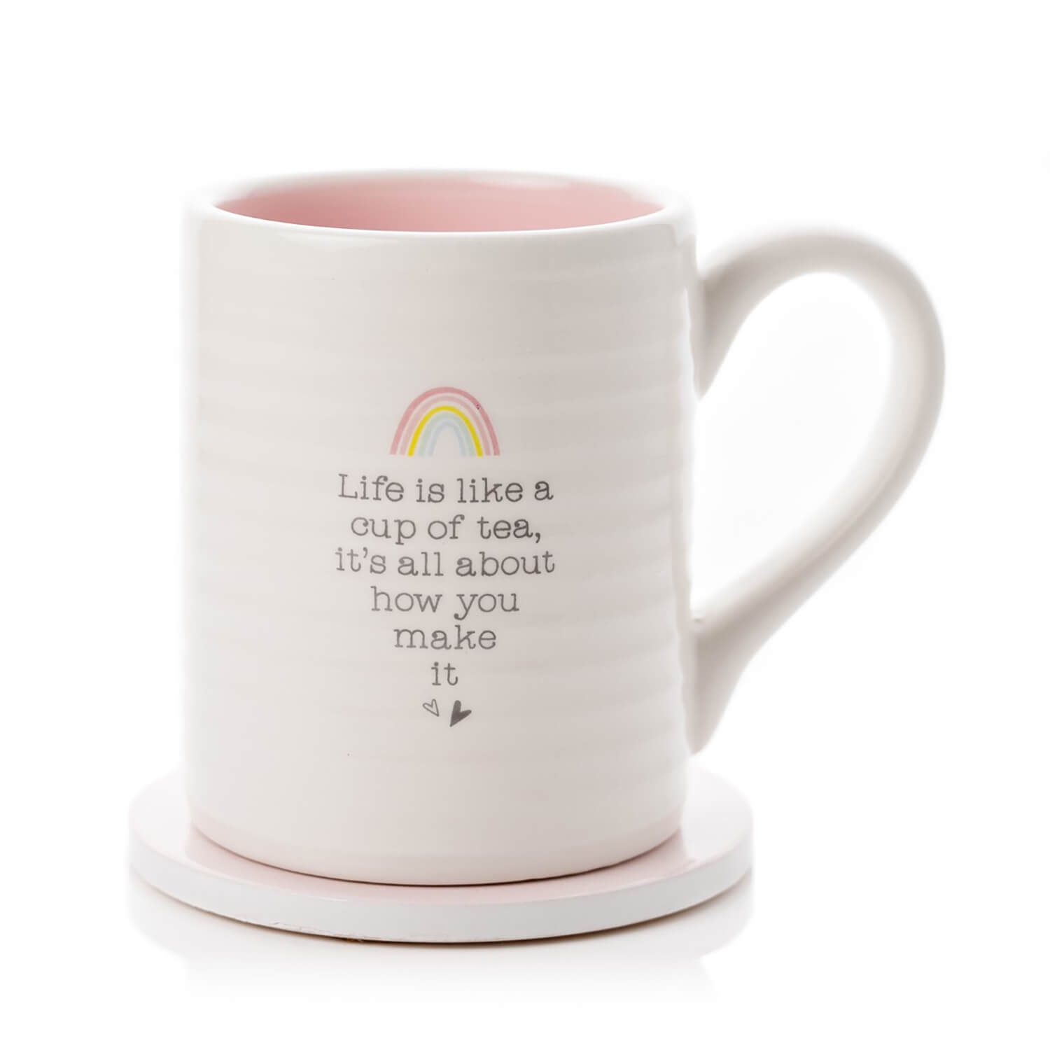 Love Life Life is Like Mug & Coaster Set 2 Shaws Department Stores