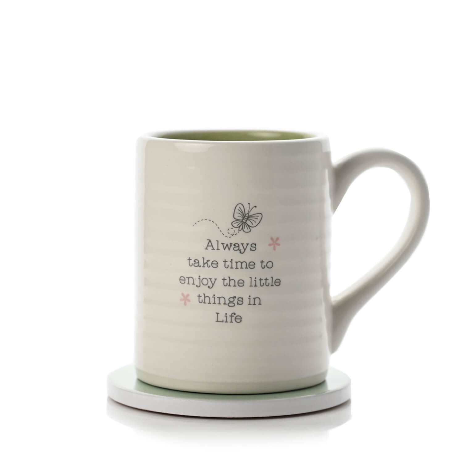 Love Life Take Time Mug & Coaster Set 2 Shaws Department Stores