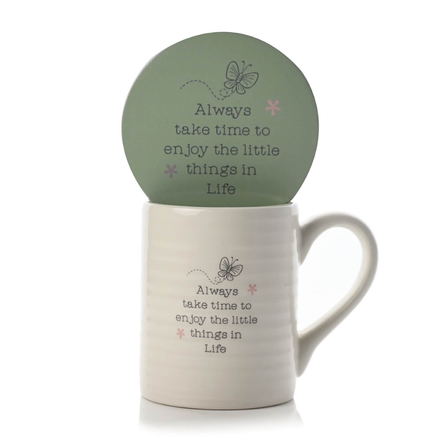 Love Life Take Time Mug & Coaster Set 1 Shaws Department Stores