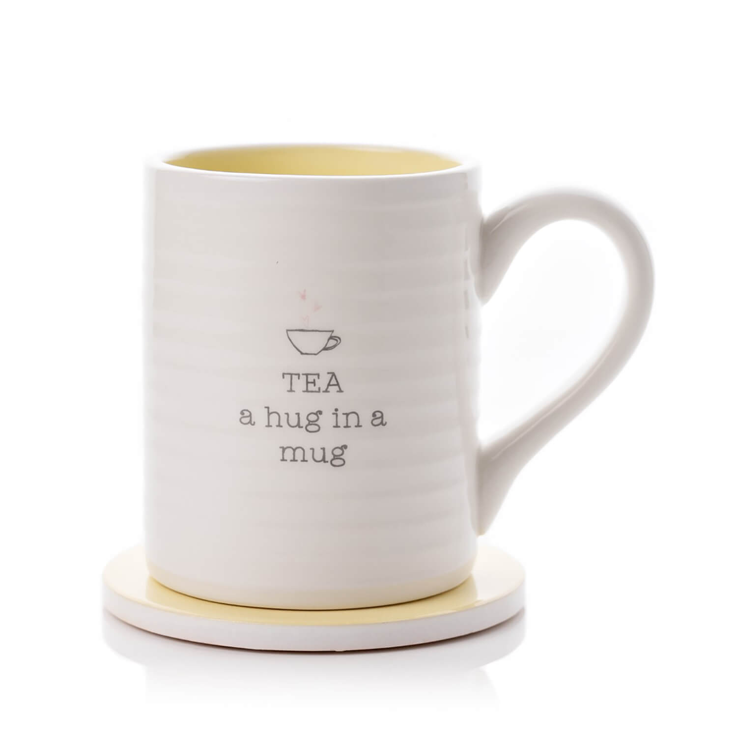Love Life Tea Hug Mug & Coaster Set 2 Shaws Department Stores