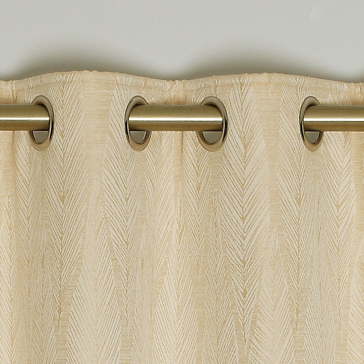 The Home Collection Marseille Eyelet Readymade Curtains - Champagne 3 Shaws Department Stores