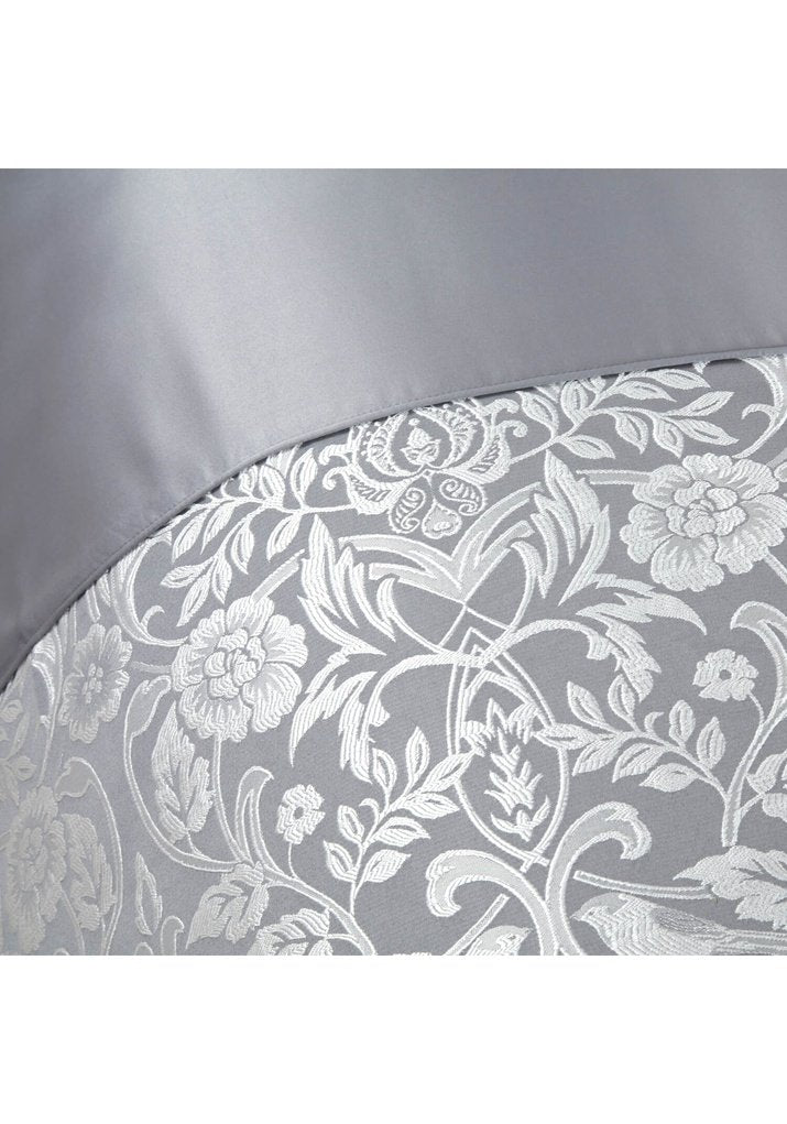 Maison By Emma Barclay Embellished Jacquard Duvet Set - Silver 3 Shaws Department Stores