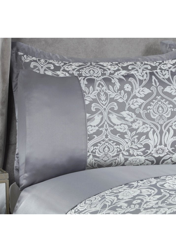Maison By Emma Barclay Embellished Jacquard Duvet Set - Silver 4 Shaws Department Stores