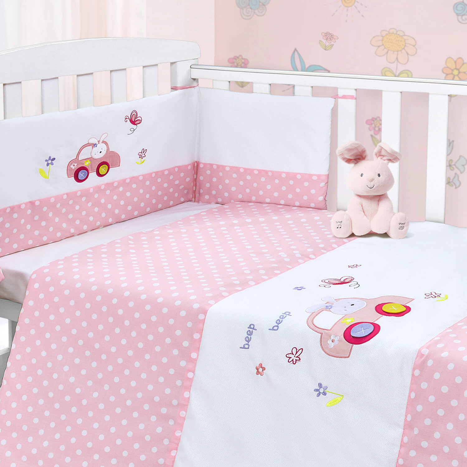 My Little World Beep Beep 2-Piece Bale Set - Pink 1 Shaws Department Stores