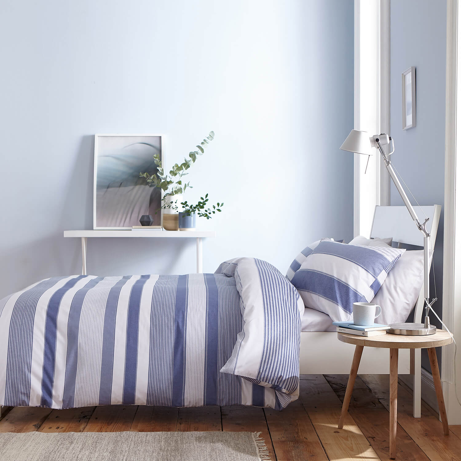Catherine Lansfield Newquay Stripe Duvet Cover Set 1 Shaws Department Stores
