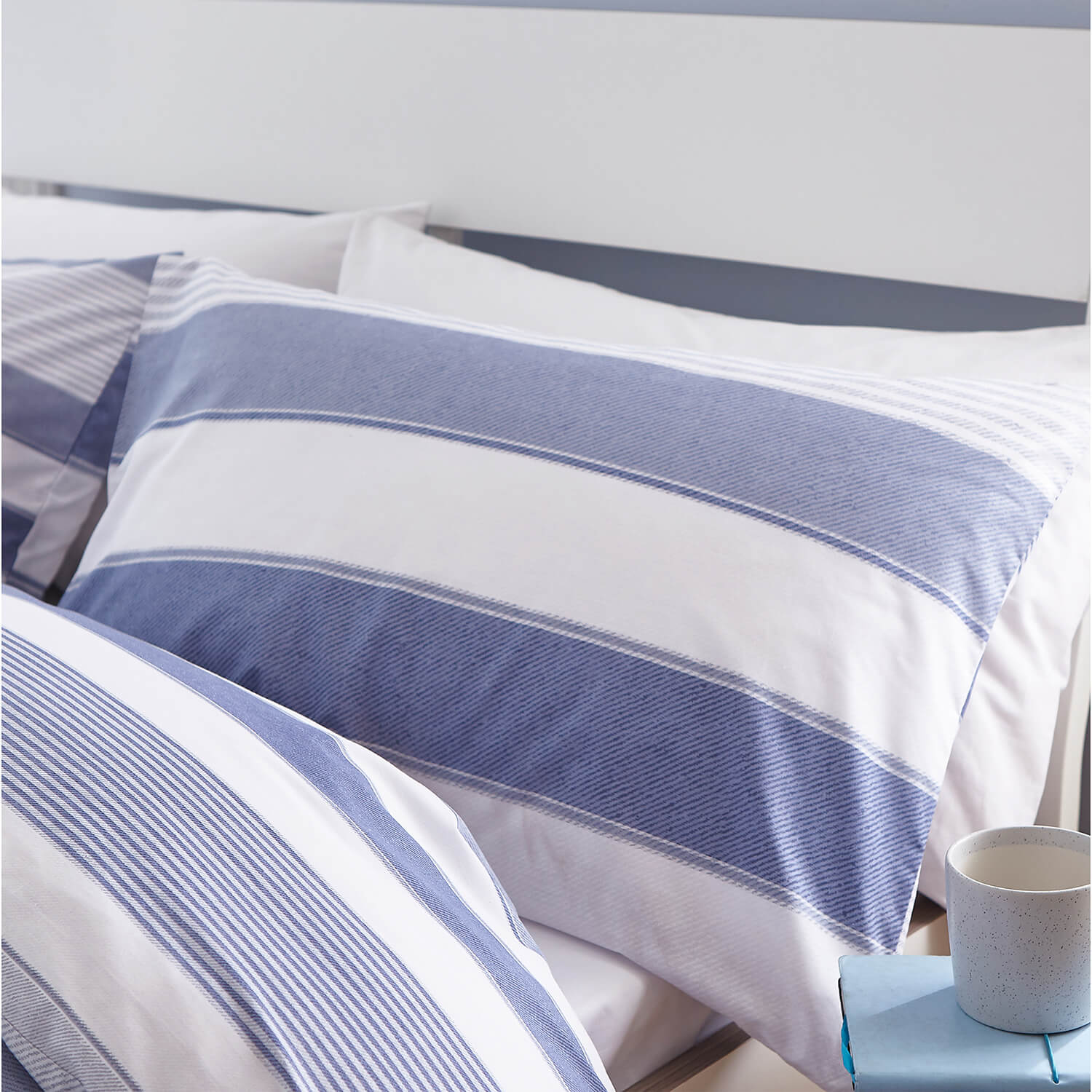 Catherine Lansfield Newquay Stripe Duvet Cover Set 3 Shaws Department Stores